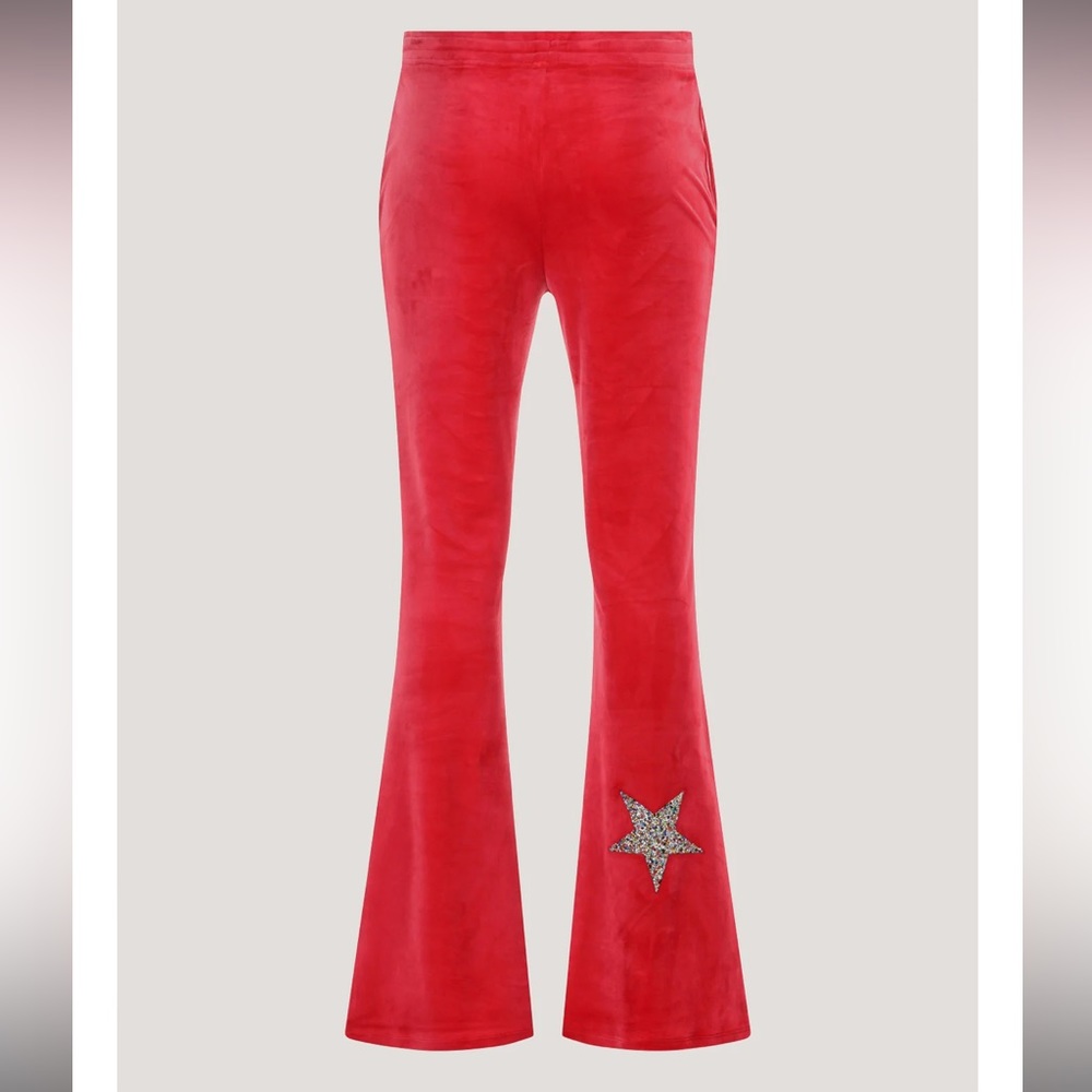 Red Paris Hilton Brand Tracksuit Track Pants